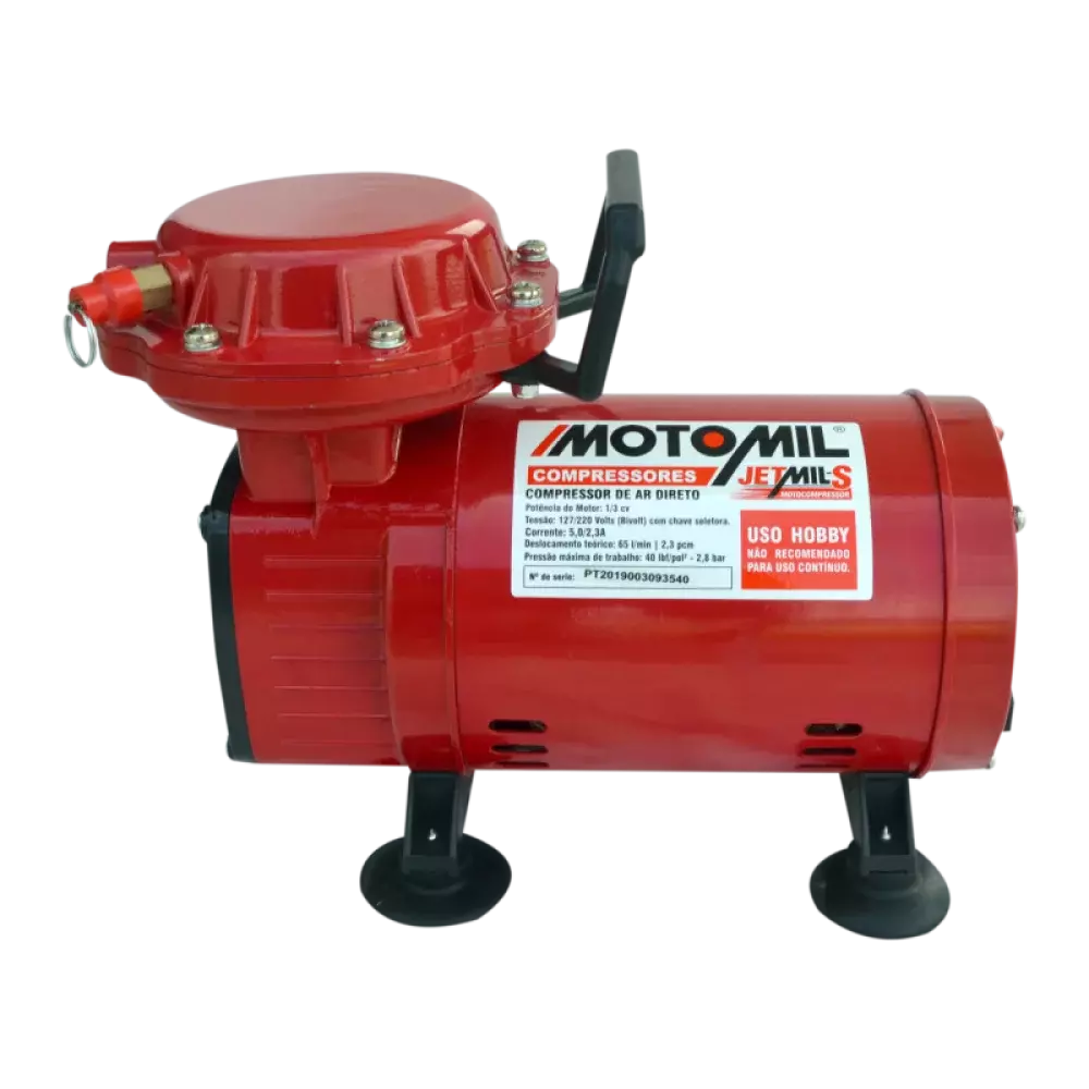 Motocompressor Ar Direto JETMIL 40 lbs Bivolt 127/220V - Motomil