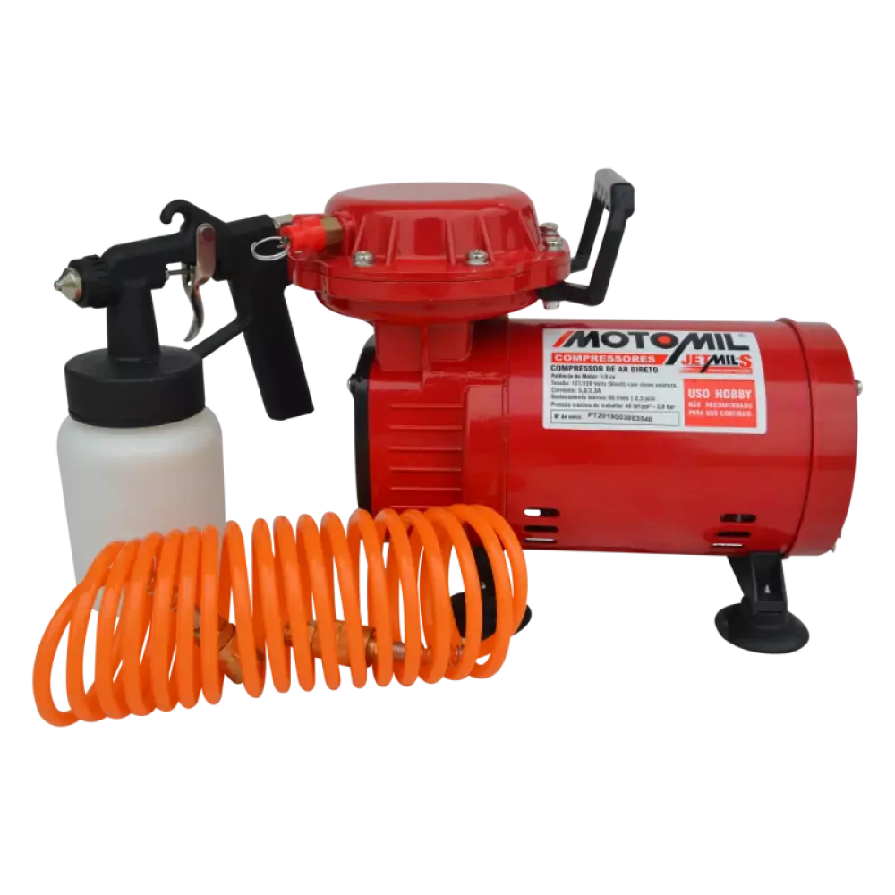 Motocompressor Ar Direto JETMIL 40 lbs Bivolt 127/220V - Motomil