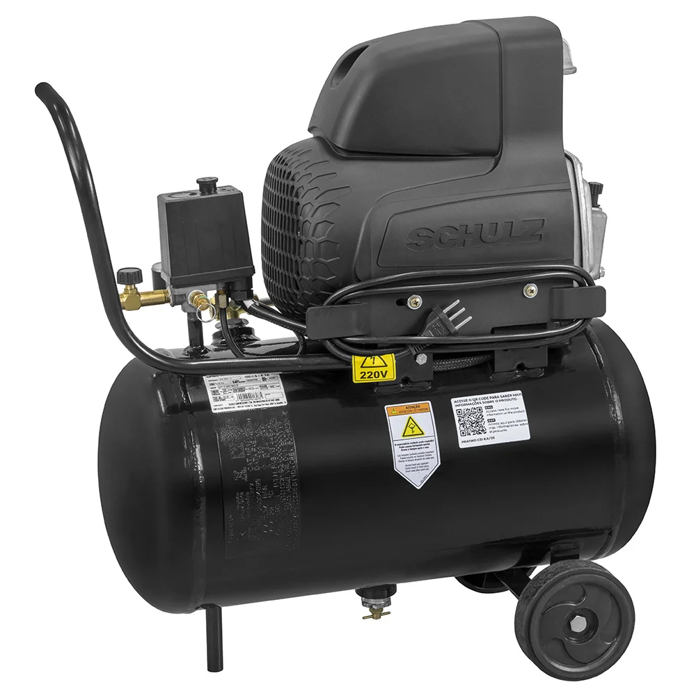 Motocompressor de Ar Pratiko CSI 8.6 25L - Schulz