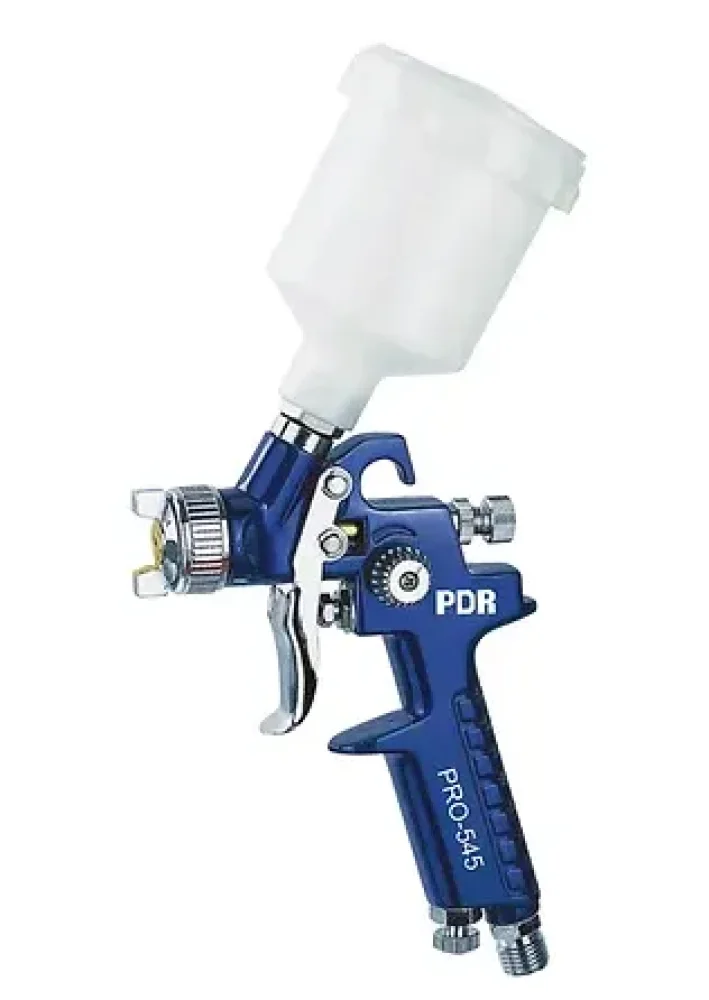 Pistola de Pintura Azul Mini HVLP Bico 0.8mm 125ml - PDR