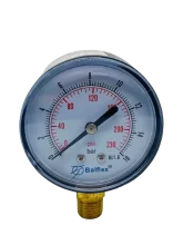 Manômetro Horizontal 230lbs Com Rosca De 1/4" - Balflex
