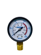 Manômetro Vertical 200lbs Com Rosca de 1/4" - Chiaperini
