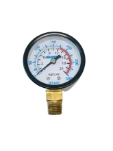 Manômetro Vertical 300lbs Com Rosca de 1/4" - Chiaperini