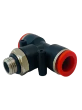 TEE Com Rosca 1/4" Pol. Central Para Mangueira PU - Bel Air