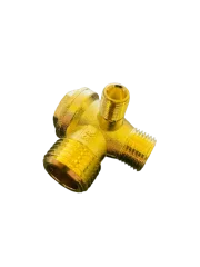 Válvula de Retenção 1/2"x3/8''x1/8'' com Anilha Motocompressor 8.5/7.6 21L - Chiaperini