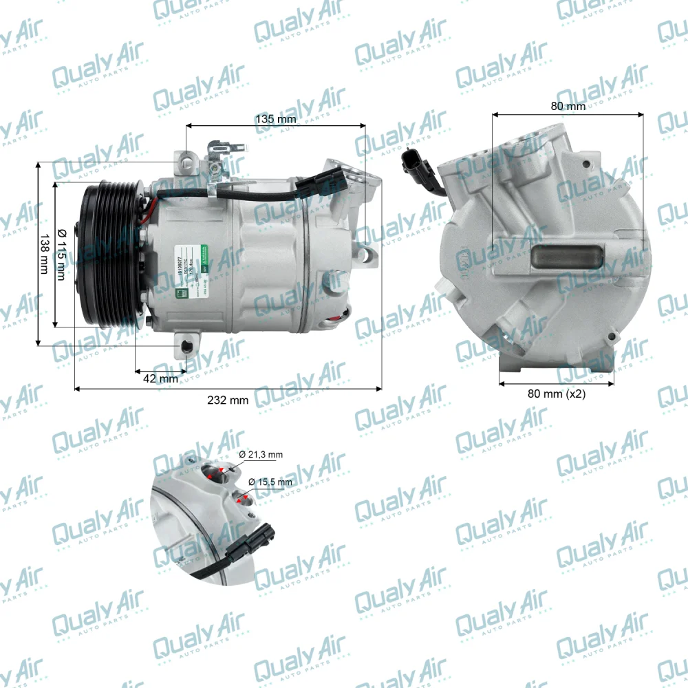 Compressor Ac P/ Master 2013 Modelo Zexel Dcs171C (Green