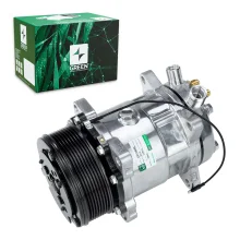 A/C Compressor Universal 5H14 8PK 12V Vertical 8 Fix (GREEN)