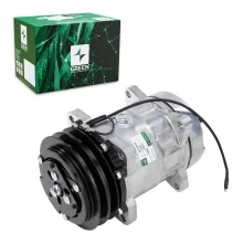 A/C Compressor Universal 7H15 132mm 2V 12V Flex 8 Fix (GRN)