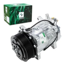 A/C Compressor Universal 7H15 8PK 12V Vertical 8 Fix (GREEN)