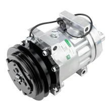 A/C Compressor Retroescavadeira Case 7H15 1A 4 Fix 12v Green