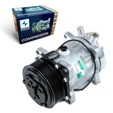 A/C Compressor Universal 7H15 8PK 12V Vertical 8 Fix (GREEN)