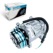 A/C Compressor Universal Sanden 7H15 2V 24V Flex 8 Fix (OEM)