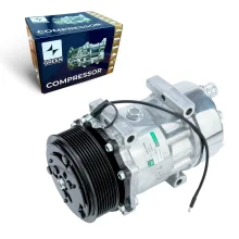 A/C Compressor Universal 7H15 8PK 12V Horizontal 4 Fix (GRN)