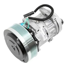 Compressor p/ Case 521D, 621D, CAT C27, NH D125C... (SANDEN)