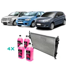 Kit Radiador + Aditivo Pronto Uso p/ Palio Manual 2001 a 17
