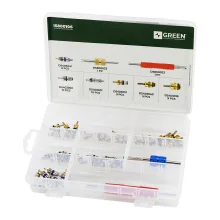Kit Núcleo de Válvula Kit 58Pcs Kit c/ 2 Sacadores (GREEN)