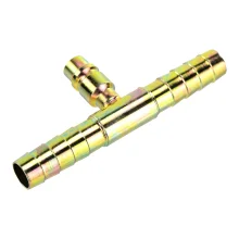 União 10mm com Ventil para R134a (AÇO)