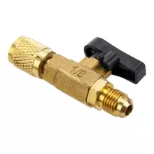 Válvula Ar Condicionado com Registro Bola 1/4M SAE X 1/4F