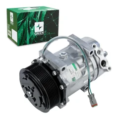 A/C Compressor 7H15 8PK 4Fix para JCB / Scania - 24V (GREEN)