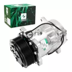 A/C Compressor Universal 7H15 8PK 24V Flex 8 Fix (GREEN)