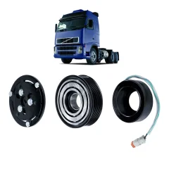 Conjunto Embreagem p/ Compressor SD 7H15 Volvo