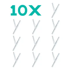 Kit c/ 10x Conexão Engate Tipo Y 6 polegadas (Alumínio)