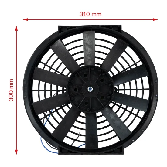 Eletroventilador de AC Universal 12Poleg 12V (OEM Unipoint)