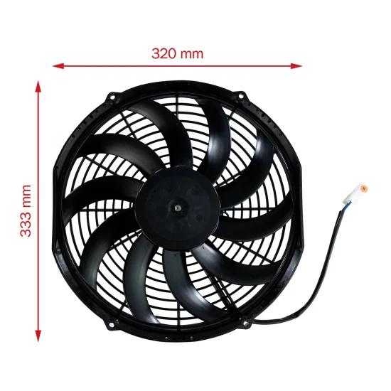 Eletroventilador Universal 12Pol 24V 6500h(OEM Perfil Baixo)