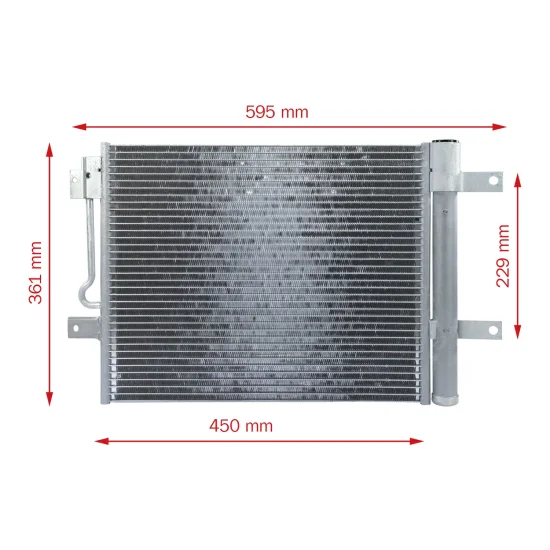 Condensador p/ Idea, Palio, Siena 09 a 11..(Sist. Behr)(OEM)