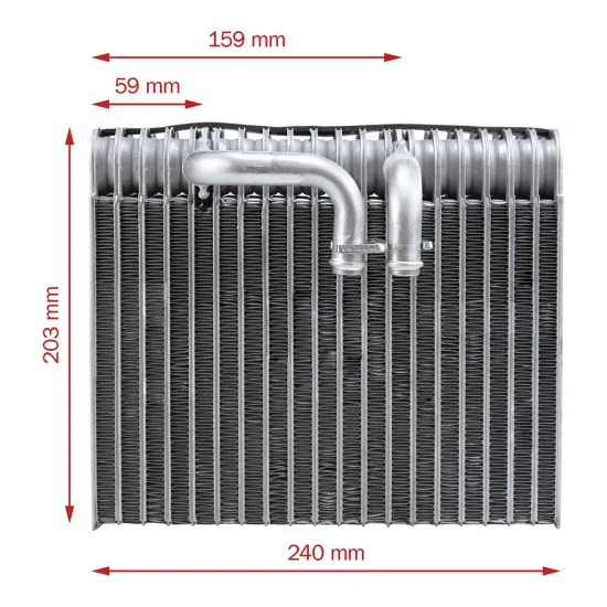 Evaporador de AC p/ Gol, Parati, Saveiro 2002 a 2009 (TYSM)