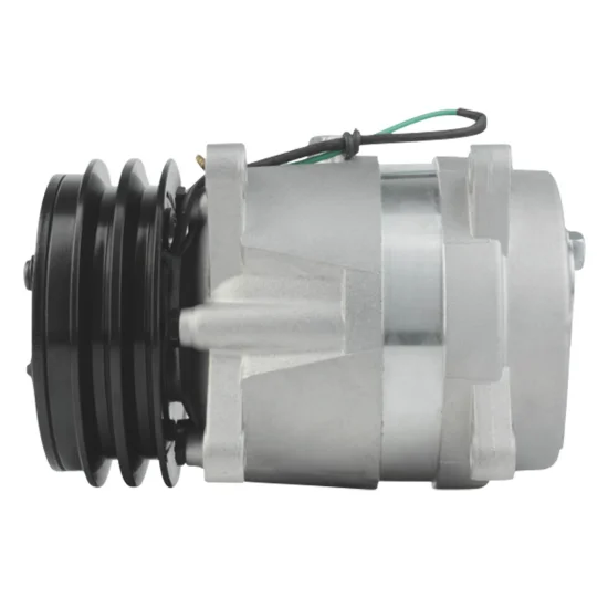 Compressor de AC V5 24V 8Fix Hrztl p/ Daewoo Escavadeira