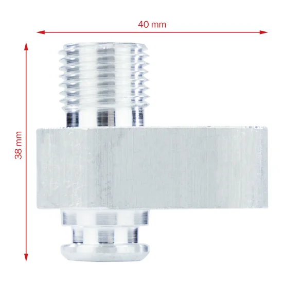 Adaptador p/ Condensador de AC (Rosca 6) (Nipple 8) (Macho)