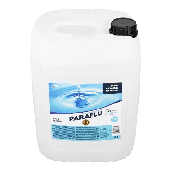 Água Desmineralizada p/ Radiadores e Baterias 20L (PARAFLU)