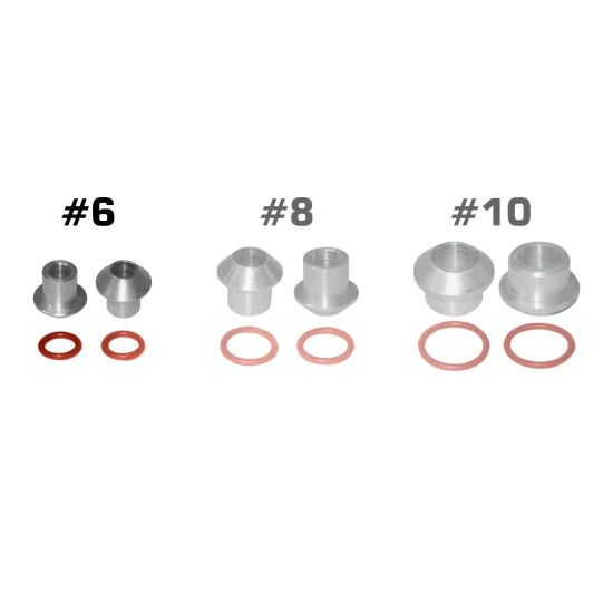 Kit c/ 10x Adaptadores Anilha 6mm Oring P/ Flare