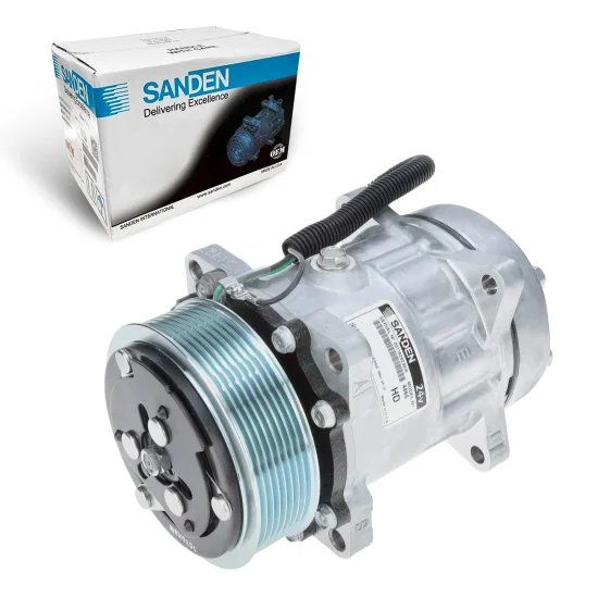 Compressor de AC Universal Sanden 7H15 8PK 24V Flex 8 F(OEM)