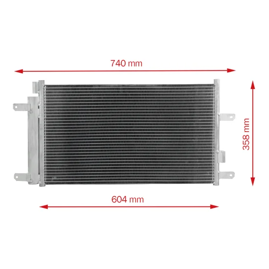 Condensador de AC p/ Iveco Daily 2007 a 2011 (TAYASHIMA)