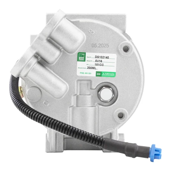 Compressor AC 5V16 6PK 24V p/ Guindaste XCMG, XCT70 (GREEN)