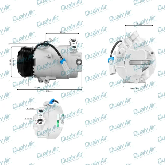 Compressor AC p/ Astra 99 a 11, Vectra 06 a 11, Zafira GREEN