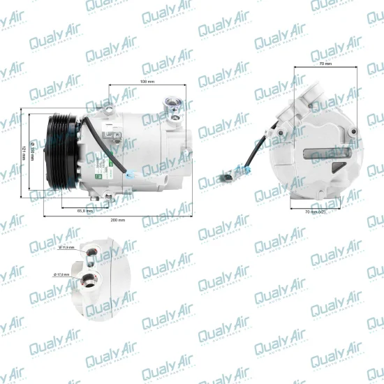 Compressor AC p/ Celta 09 a 16, Prisma 09 a 13, Classic -GRN