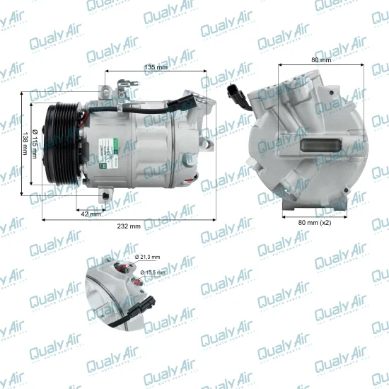 Compressor AC p/ Master 2013... Modelo ZEXEL DCS171C (GREEN)