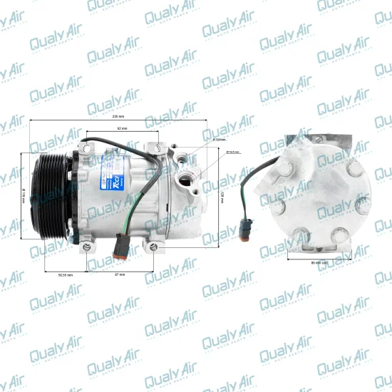 Compressor AC p/ Scania 4 Série P, R, T..1998 a 2008 (TCCI)