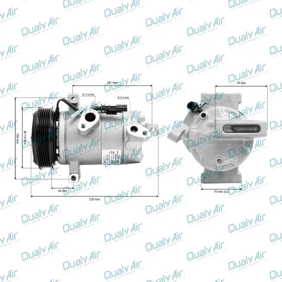 Compressor AC p/ Spin, Tracker, Onix Sedan..2020 a 22 (OEM)