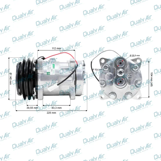 Compressor AC p/ Trator 375, Pulverizador BS3020H...(GREEN)