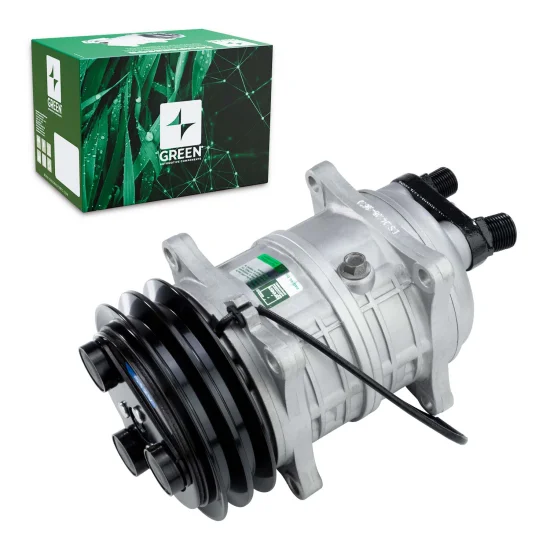 Compressor AC Universal TM16 2V 12V 8 Fix Horizontal (GREEN)