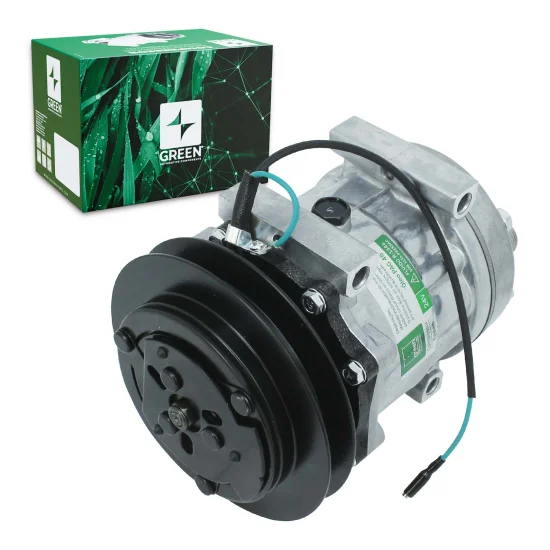 Compressor de AC 7H13 1A 24V 4Fix p/ Kobelco 350, Case 350