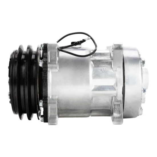 Compressor de AC 7H15 2V Polia 132mm 12V 8 Fixações Flex