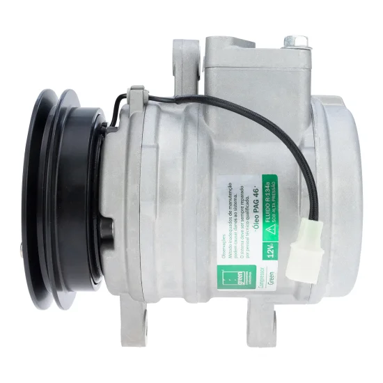 Compressor de AC p/ Mini Escavadeira FR60, FR80 10SP11 - 12V