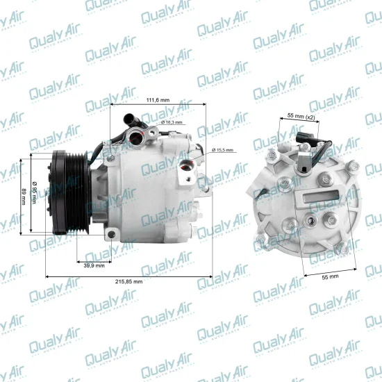 Compressor de Ar Condicionado Mitsubishi ASX 1.8, 2.0 08-12
