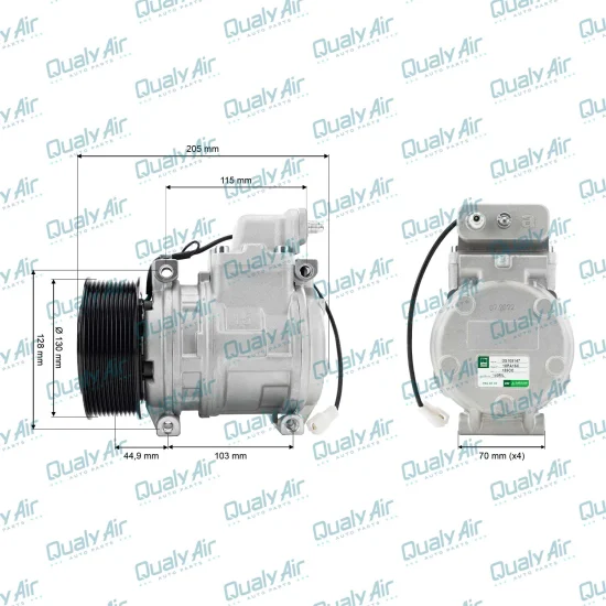 Compressor de AC p/ Atego, Actros, Axor 2008 a... (GREEN)