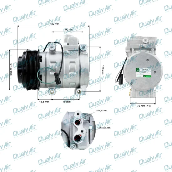 Compressor de AC p/ Caminhão Constellation 17.320 .. (GREEN)
